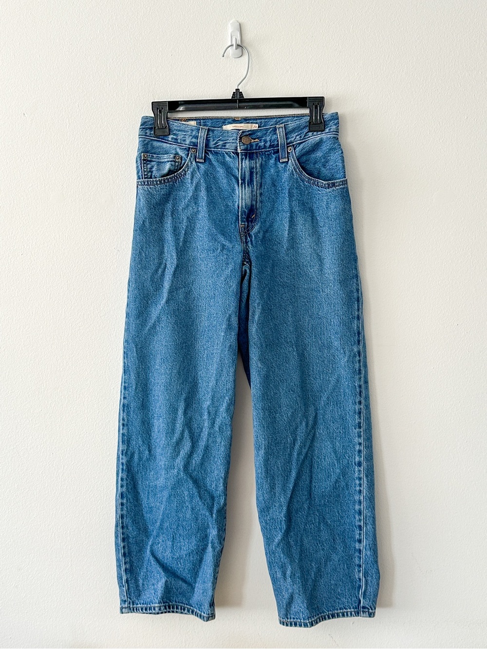 Levi’s Women’s Baggy Dad Blue Jeans Size 24 Barrel Jeans